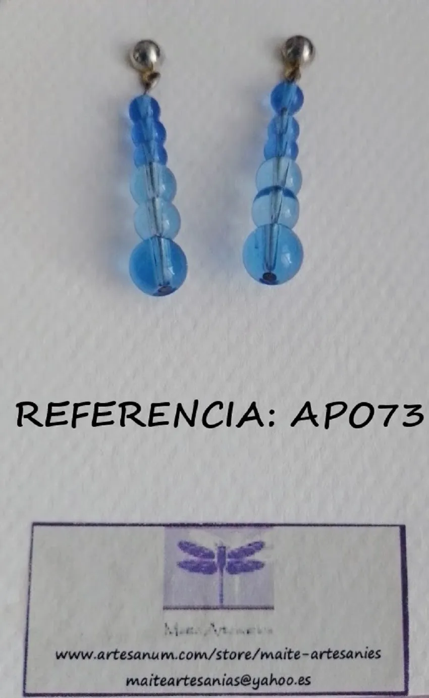 Arracades vidre referencia apo73