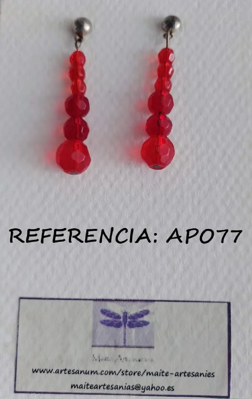 Arracades vidre referencia APO77