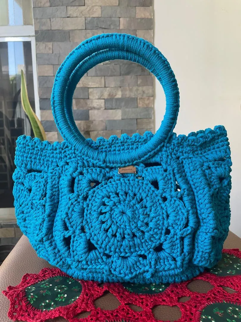 Cartera azul turquesa