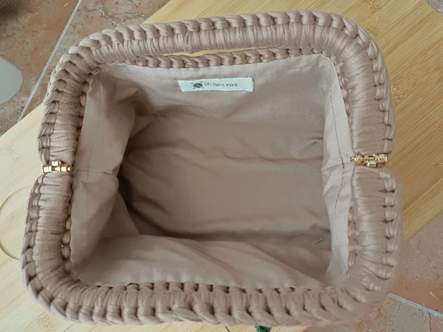 Bolso Clutch Nude & Cherry - Imagen 5