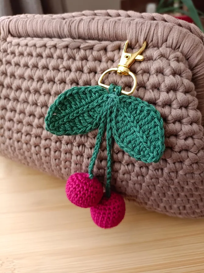 Bolso Clutch Nude & Cherry - Imagen 2