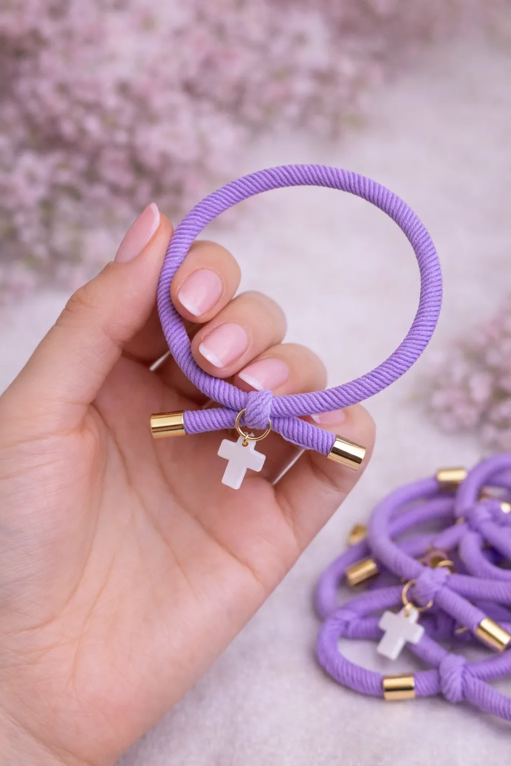 Pulsera Cruz nácar  - Imagen 3