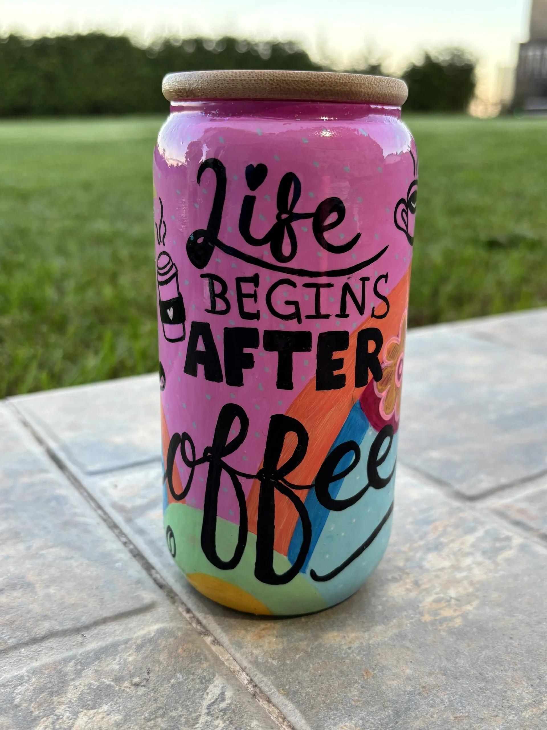 Vaso de Cristal: Cafecito Love - Imagen 4