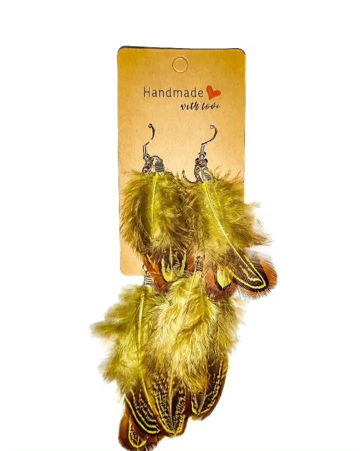 Pendientes con plumas - Imagen 2