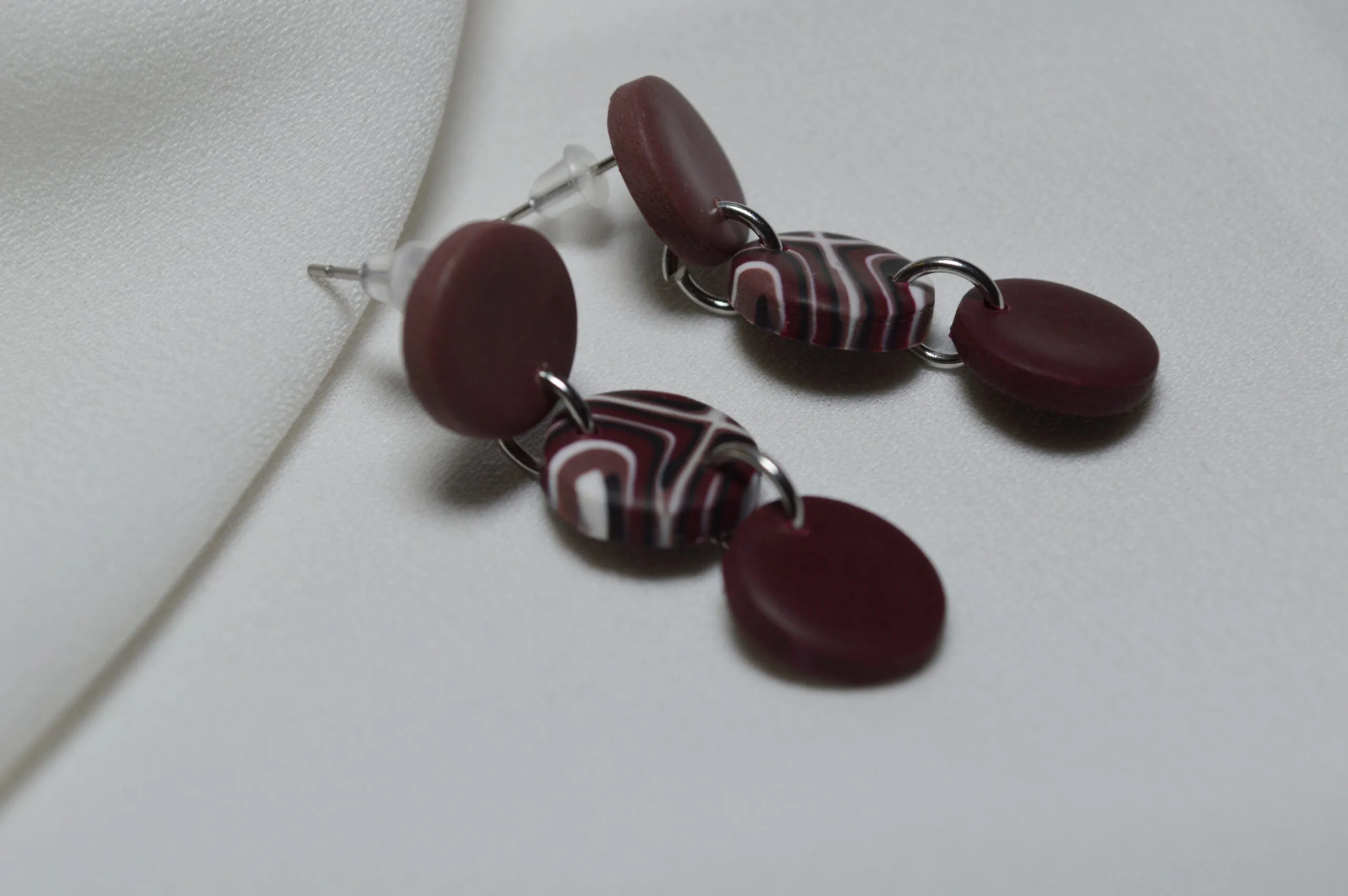 Pendientes de arcilla polimérica modelo Armonía