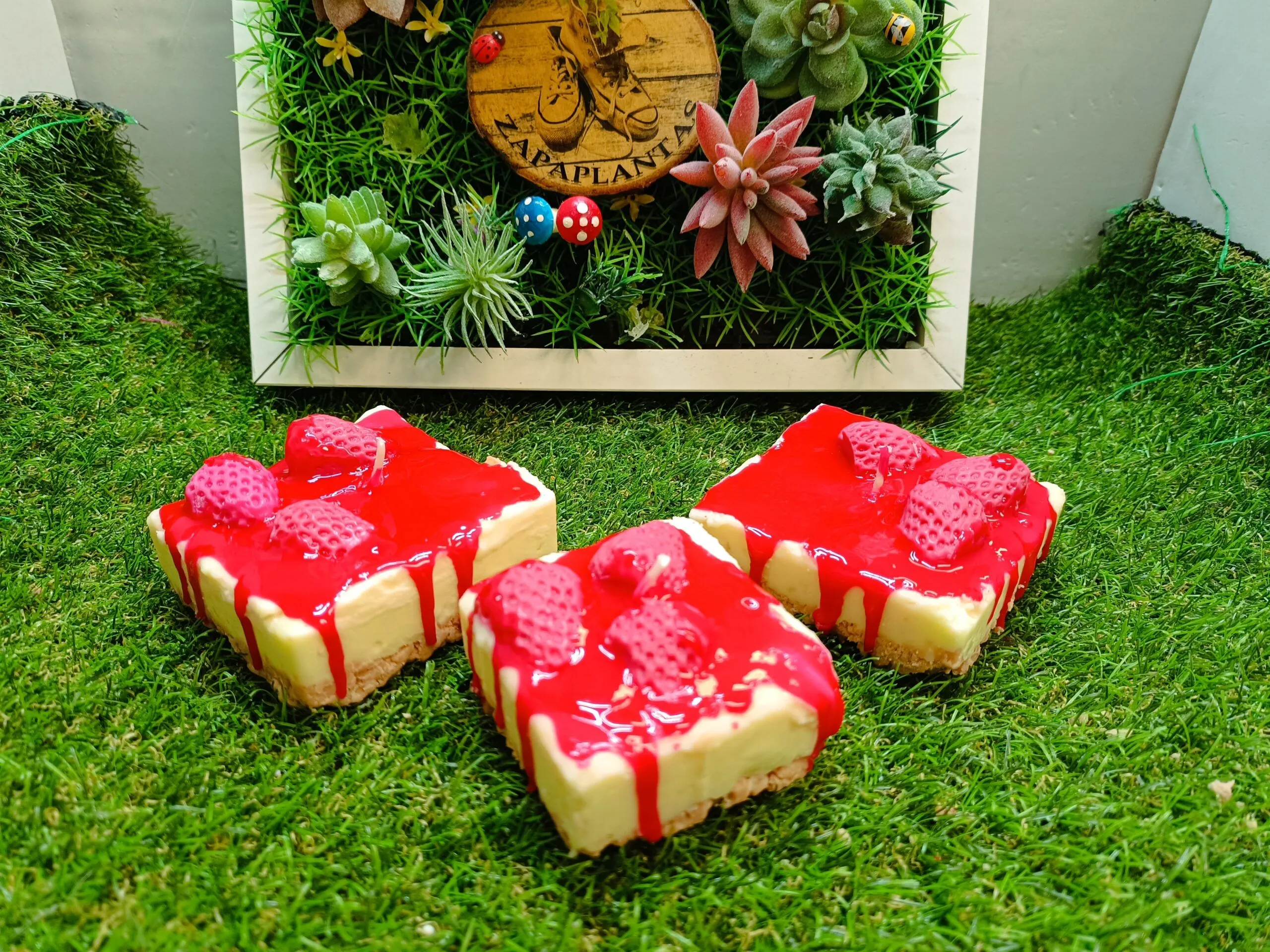Velas aromáticas forma tarta real - Imagen 2