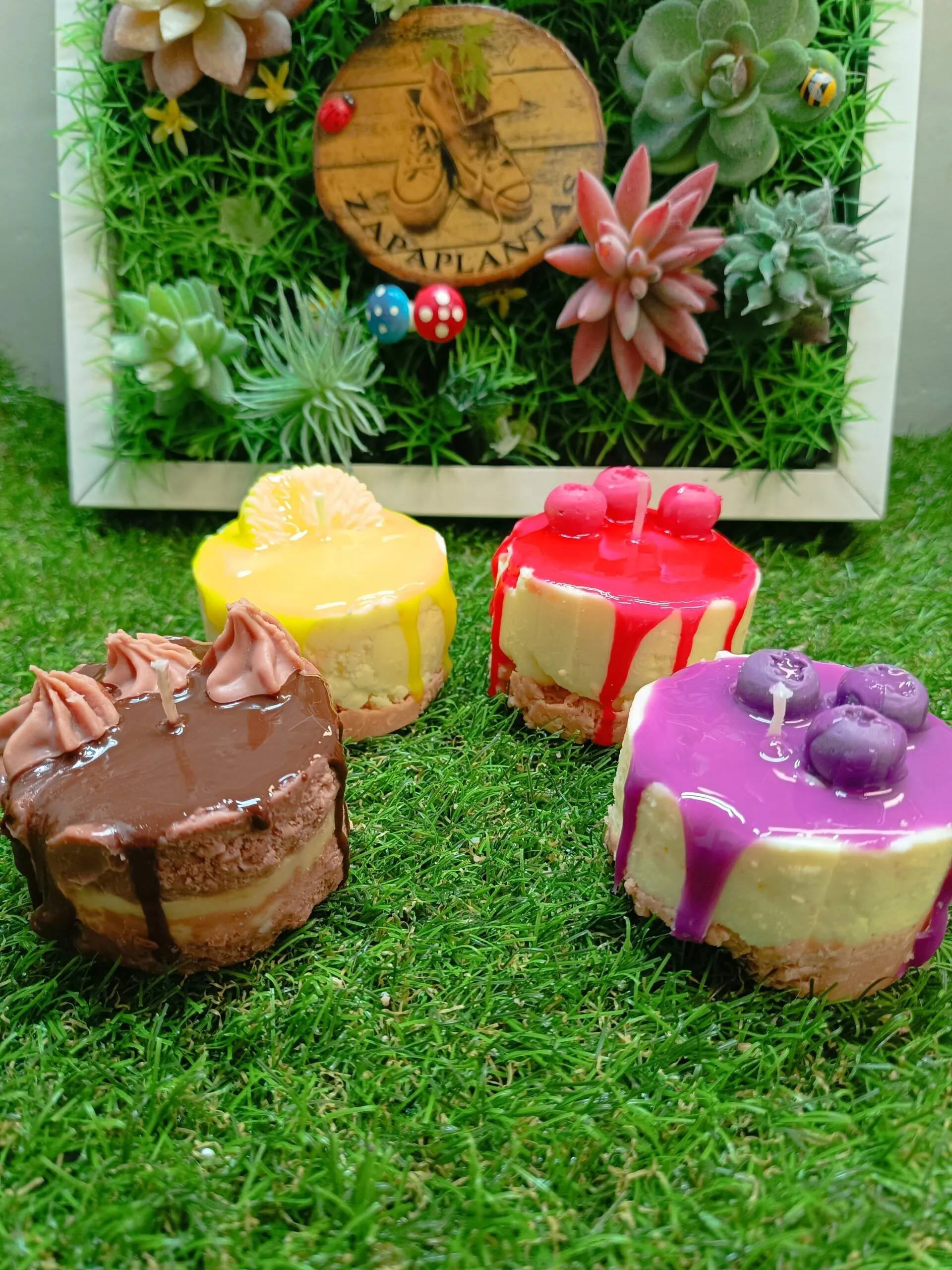 Velas aromáticas forma tarta real - Imagen 4