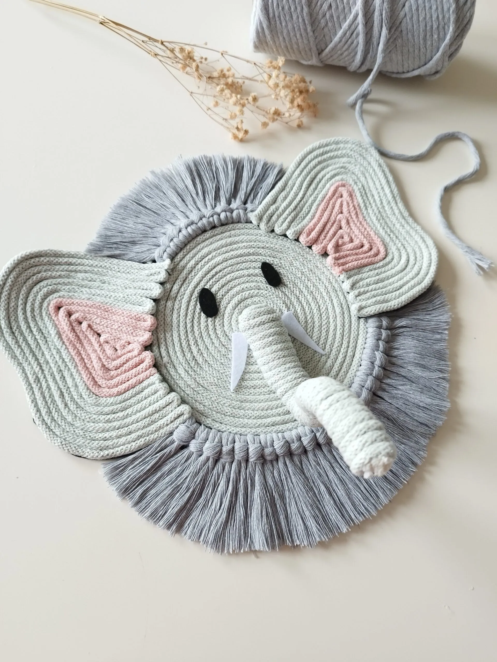 Elefante de macramé - Imagen 4