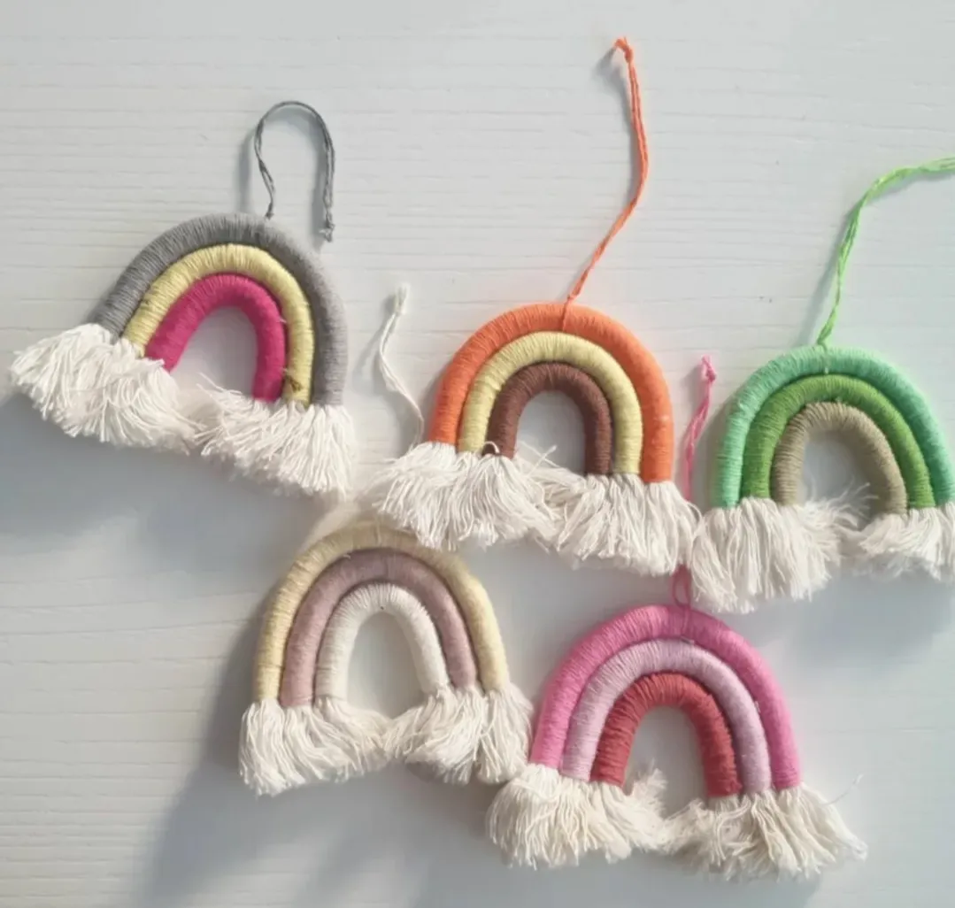 Llavero arcoiris personalizado 