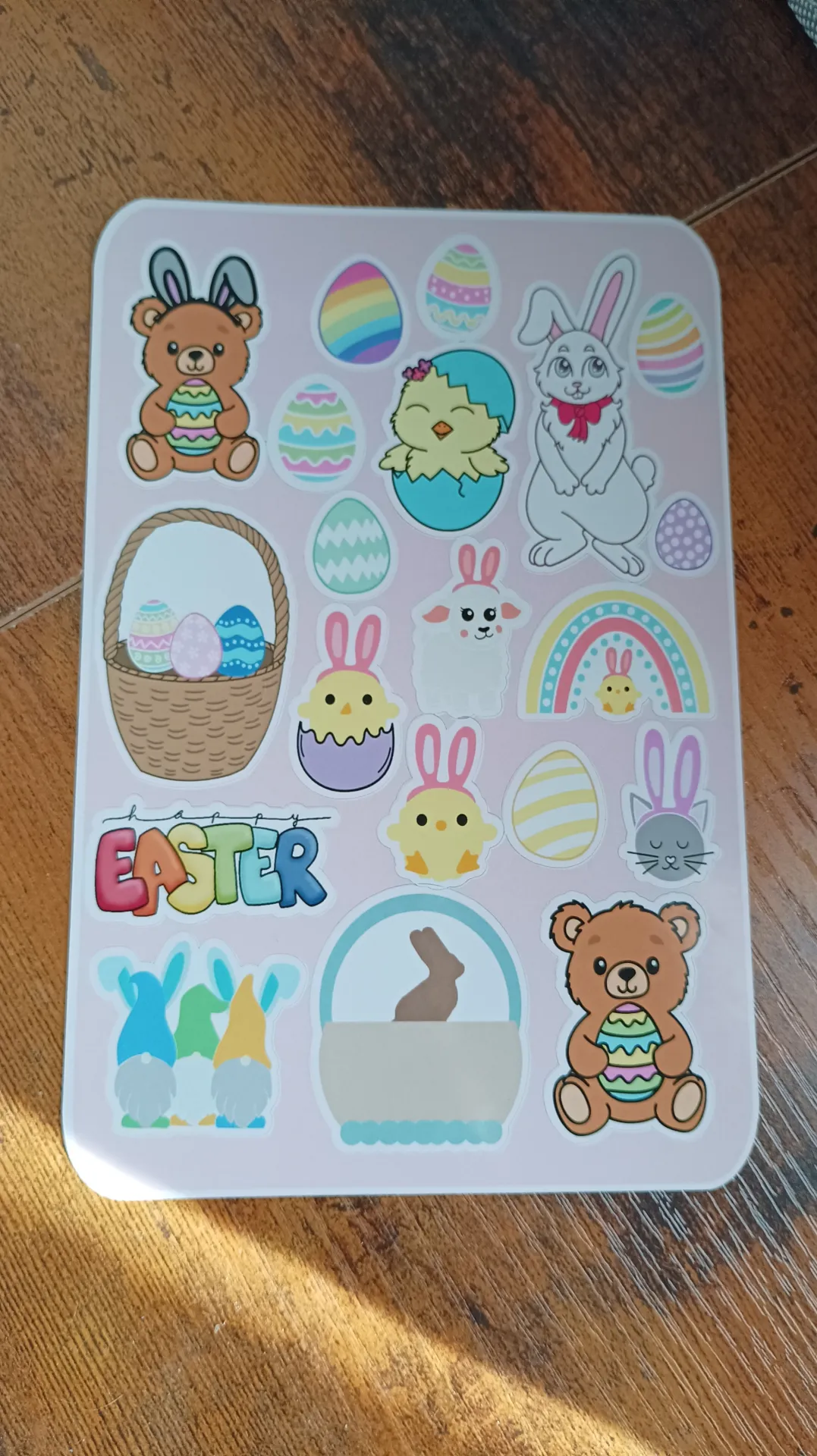 Lámina pegatinas Easter