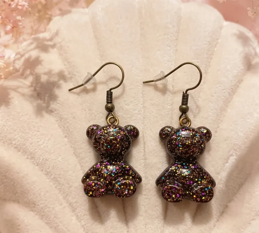 Pendientes Osito Gominola Brillos - Imagen 2