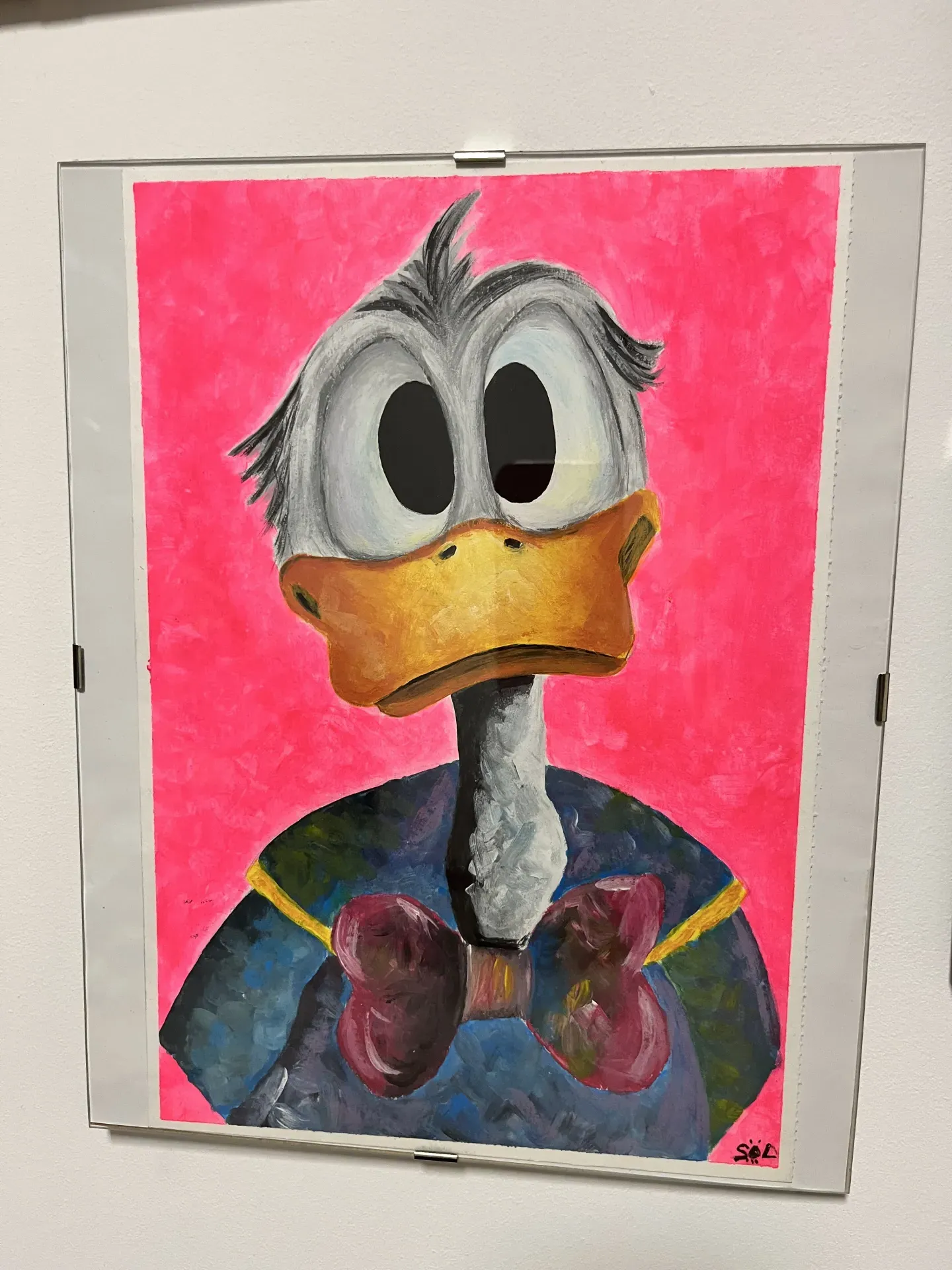 Pato donald acrílico 
