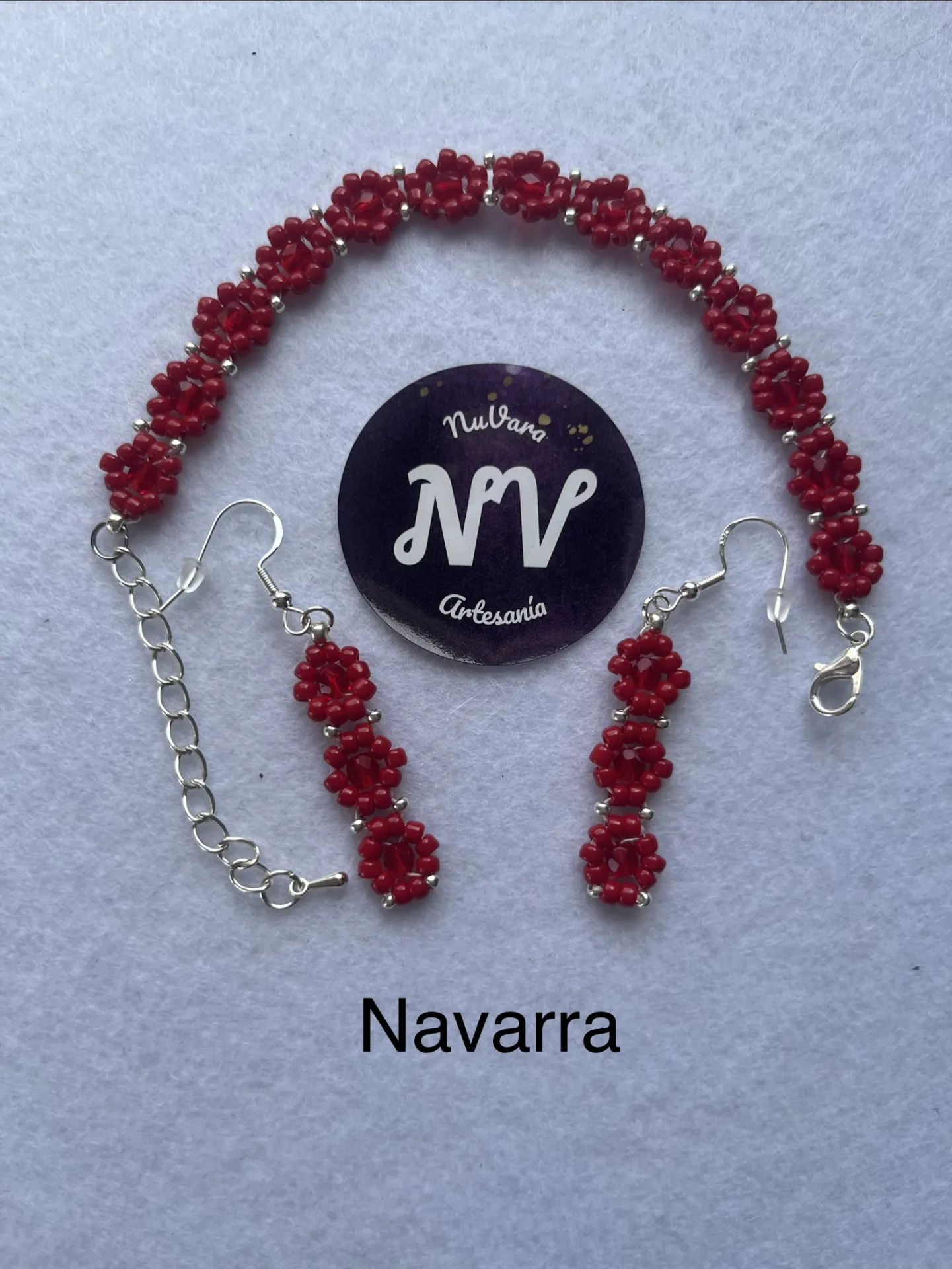 Pulsera y pendientes