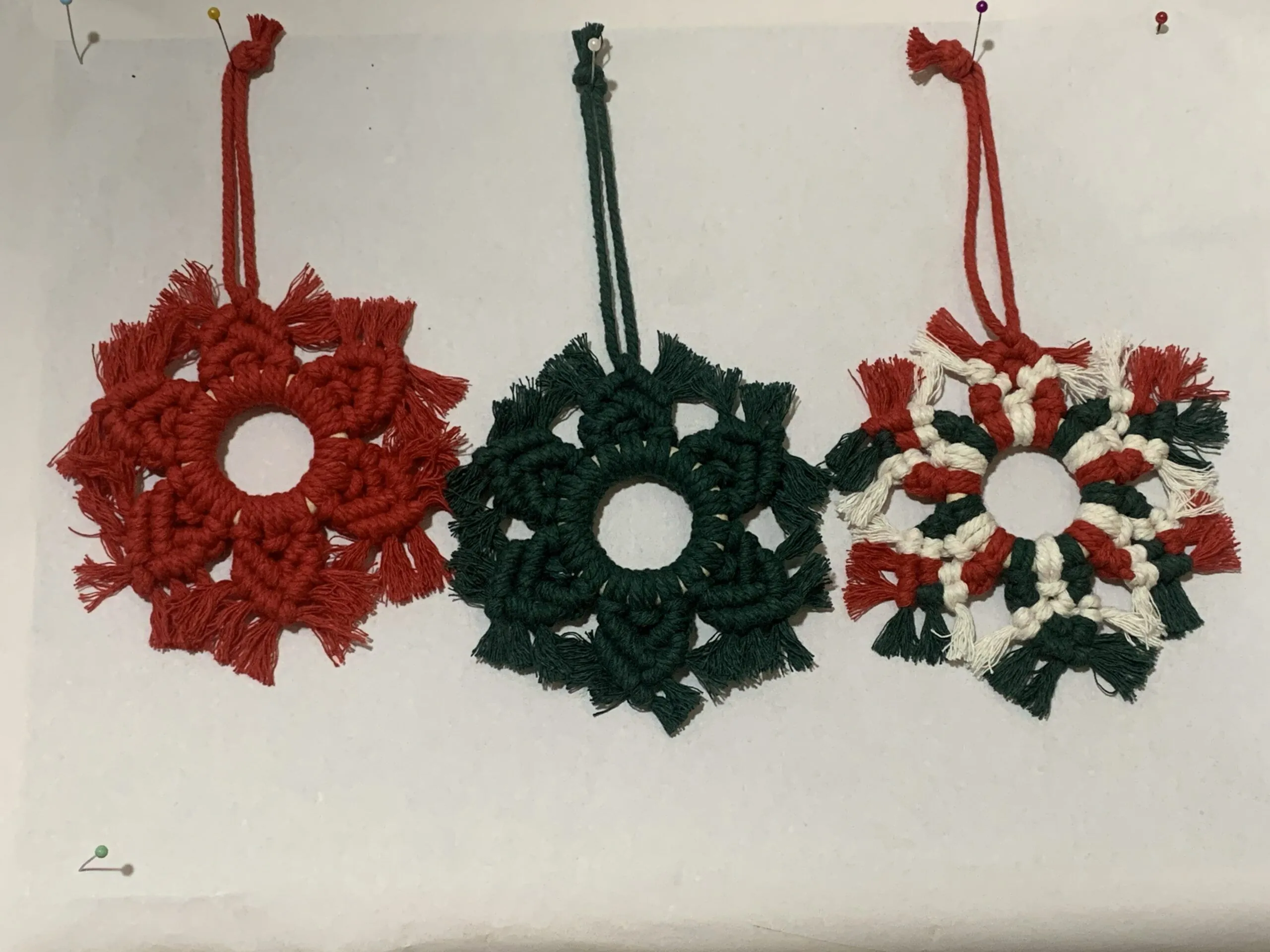 Adorno de macramé para árbol (Estrella) - Imagen 3