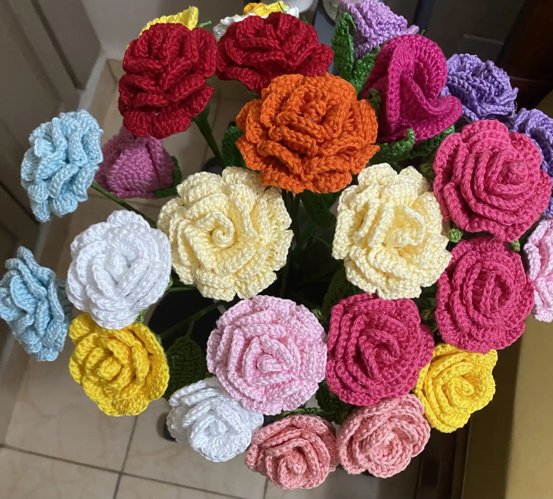 Flores a crochet