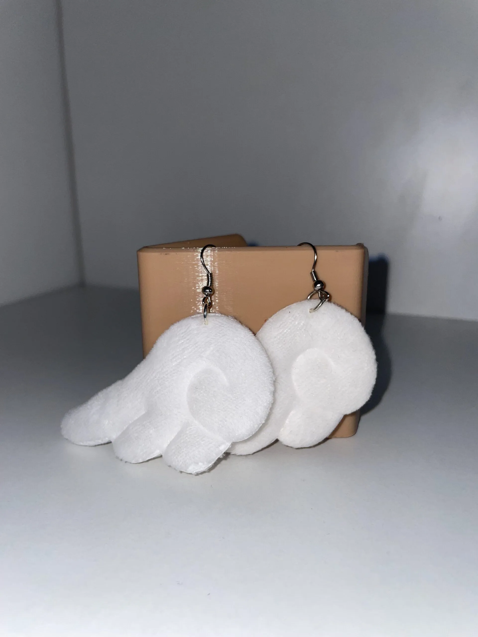Pendientes alas blancas