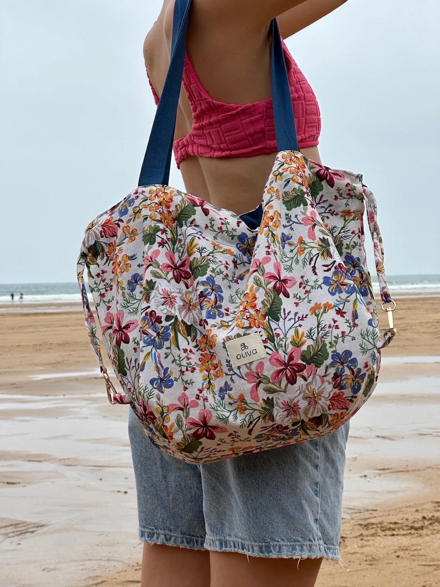 Accesorios de moda Oliva Azul-Floral - Imagen 3