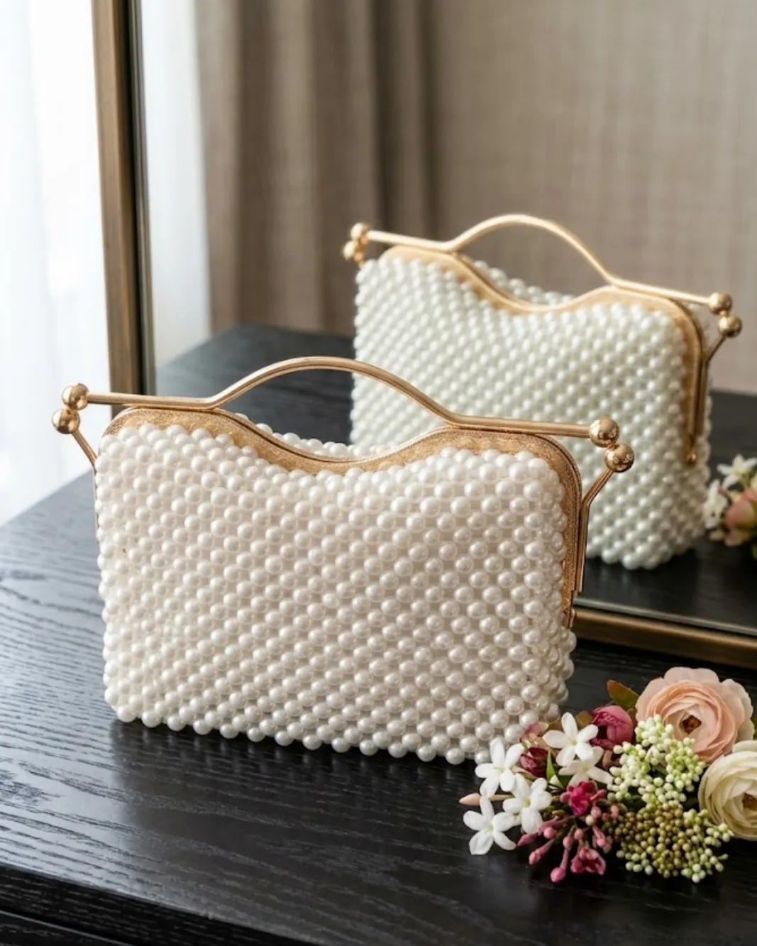 Bolso de perlas