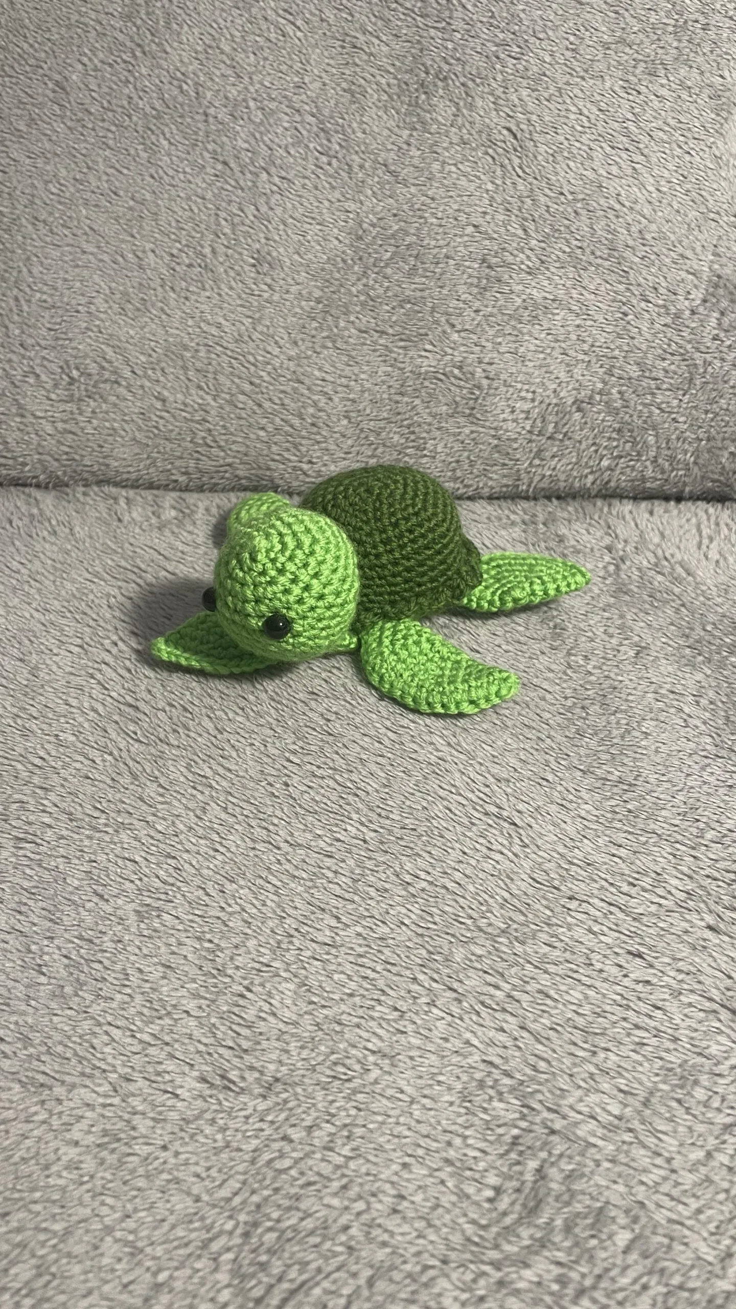 Tortuga a crochet hecha a mano
