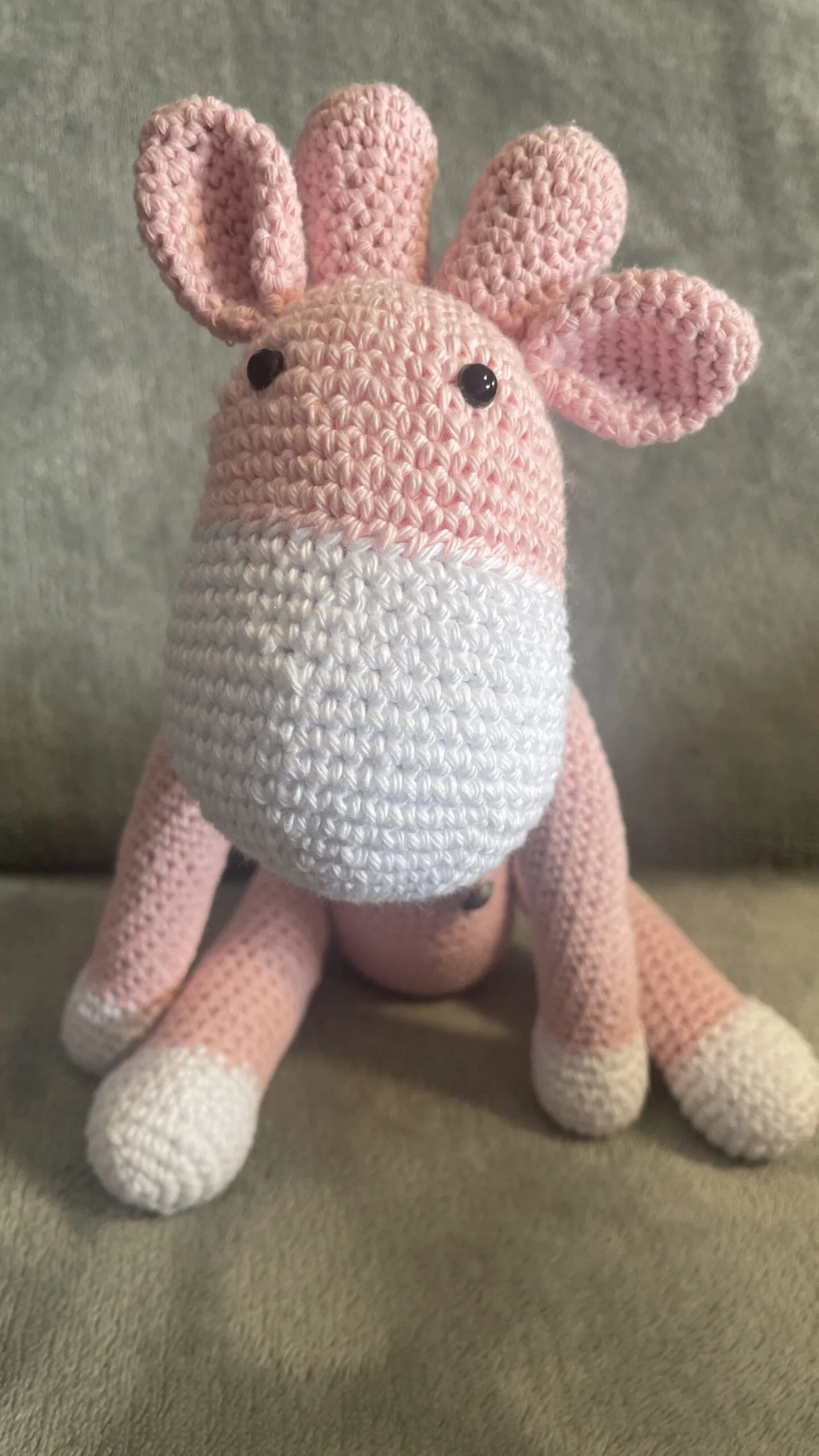 Jirafa a crochet hecha a mano - Imagen 5