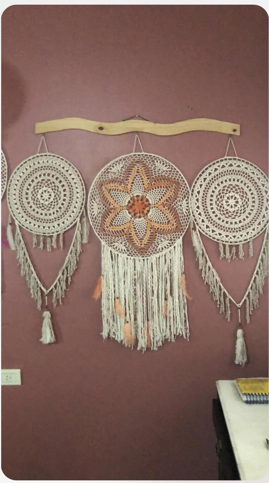 Atrapasueños artesanales de crochet