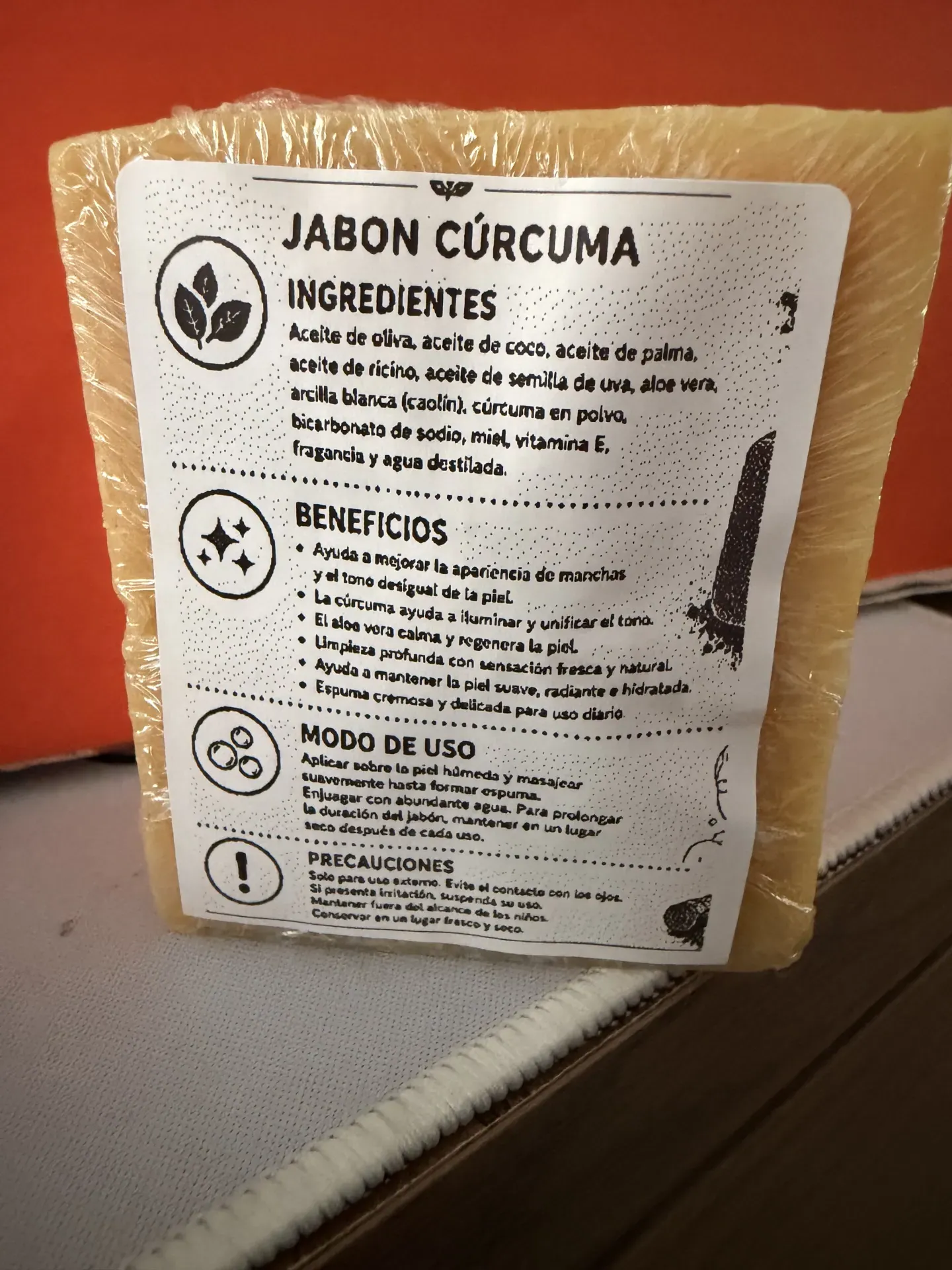Jabón de cúrcuma - Imagen 3