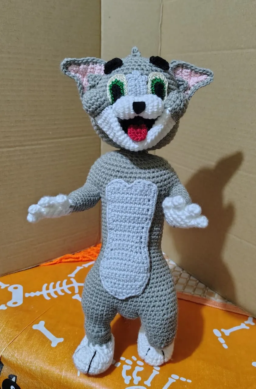 Amigurumi gato Tom de Tom y Jerry