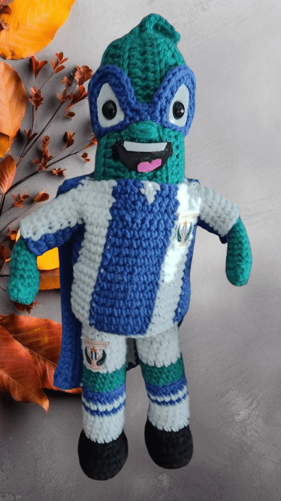 Amigurumi Superpepino mascota de C.D. Leganes - Imagen 3