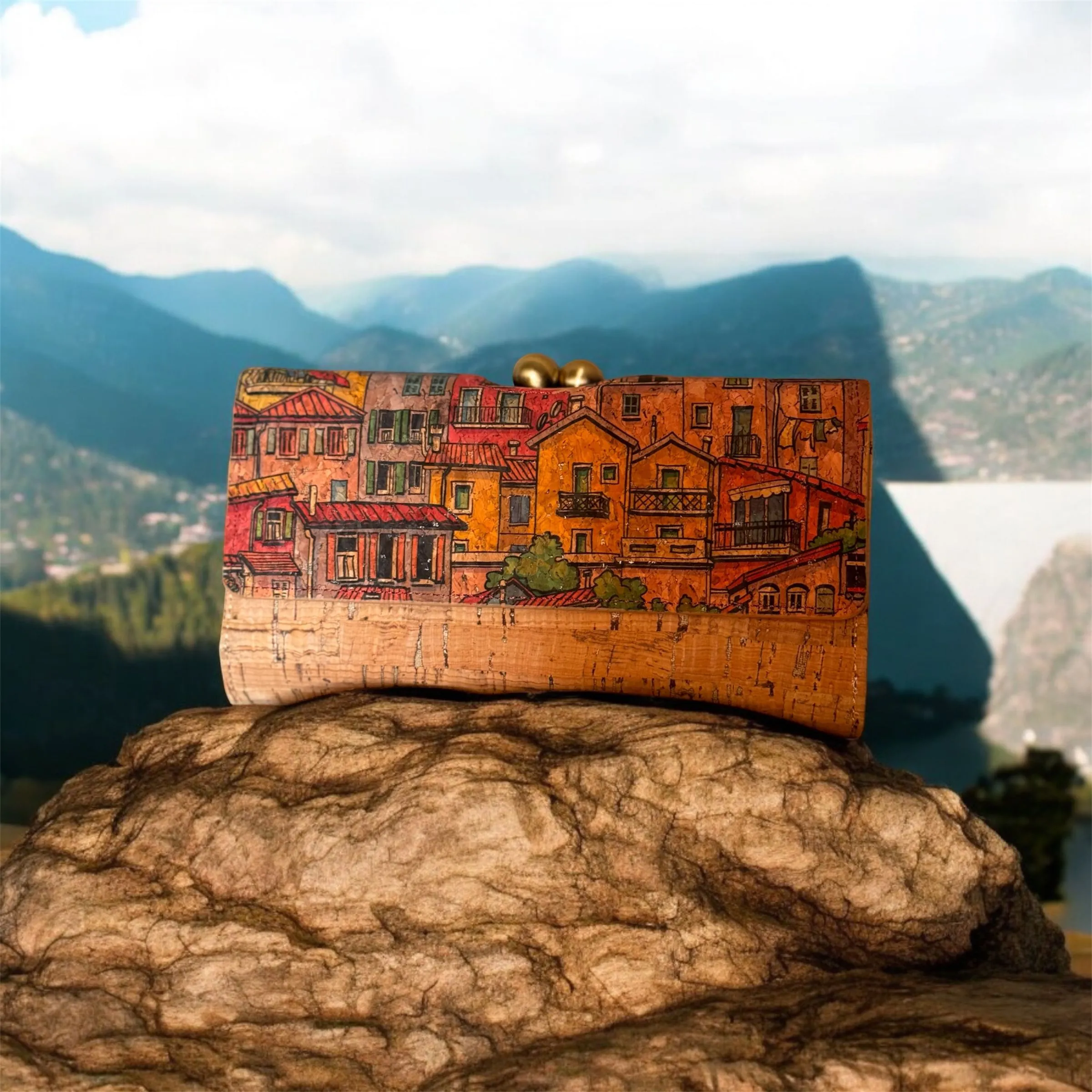 Cartera grande con broche de bola - Imagen 2