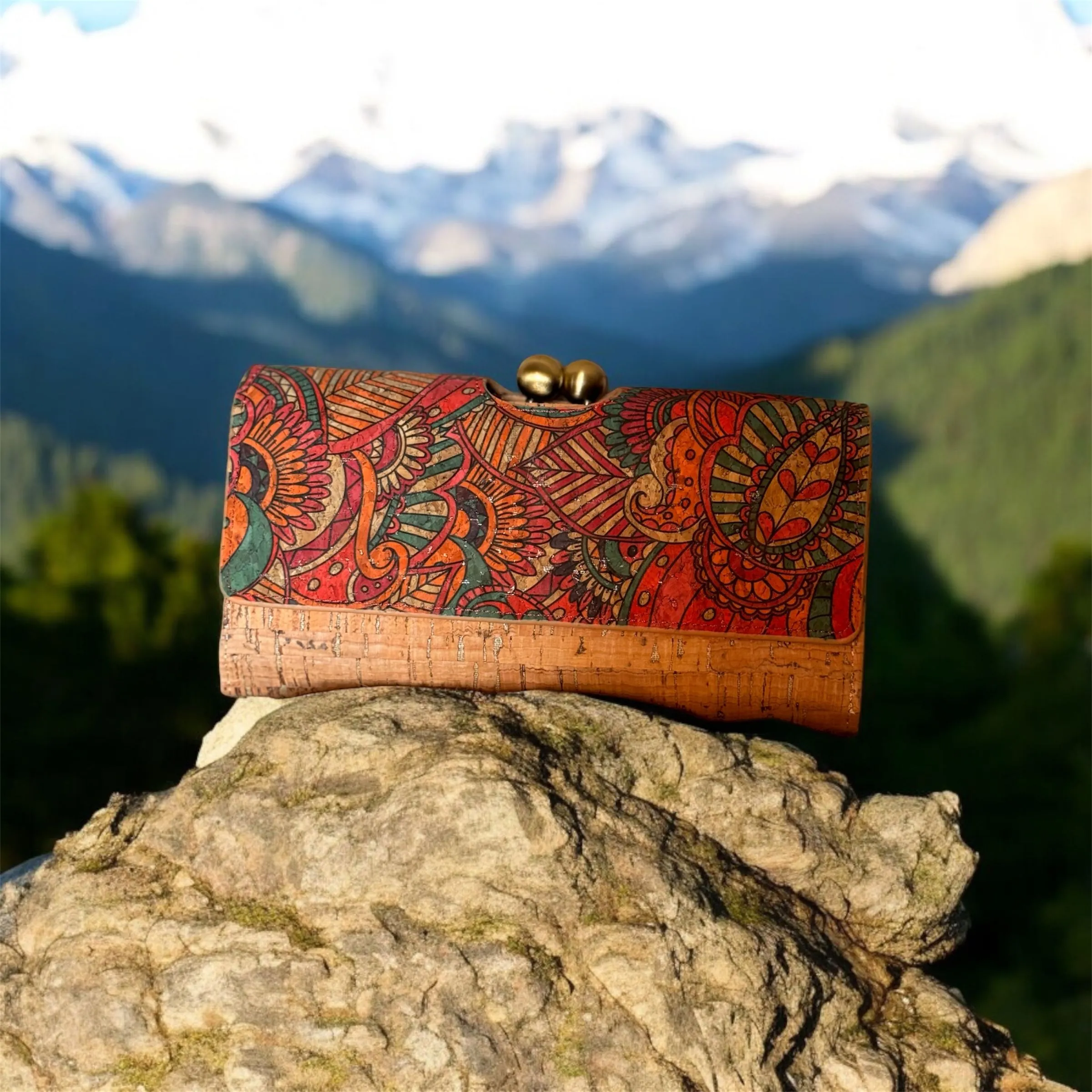 Cartera grande con broche de bola - Imagen 3