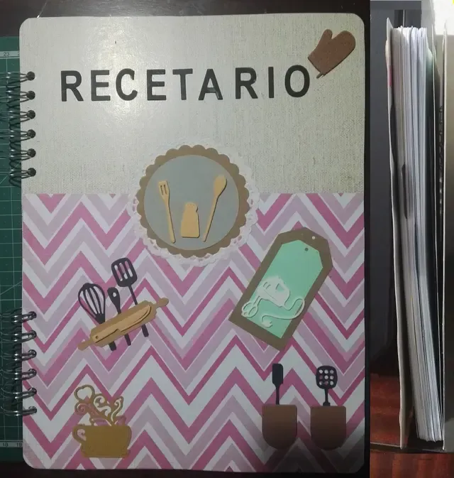 Libreta recetario artesanal