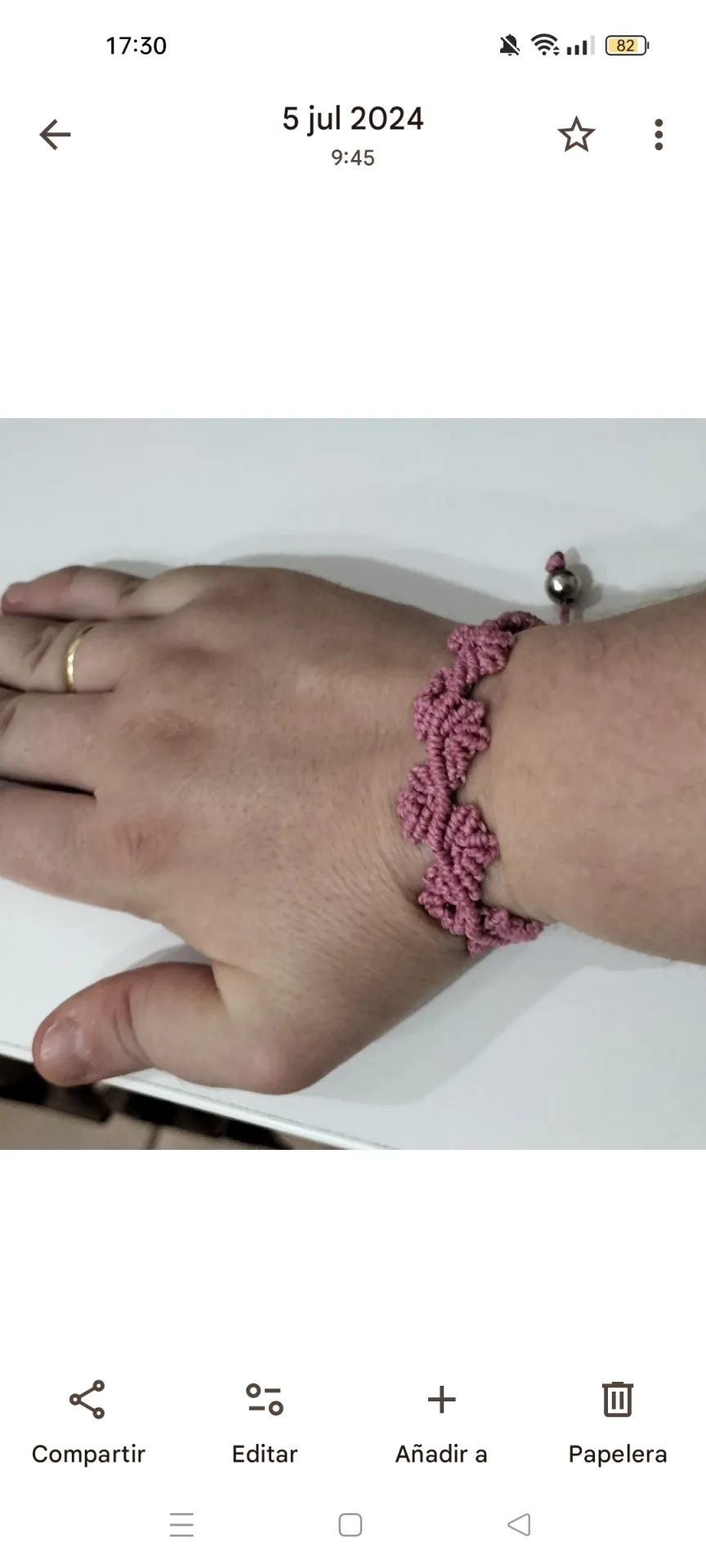 Pulsera flores