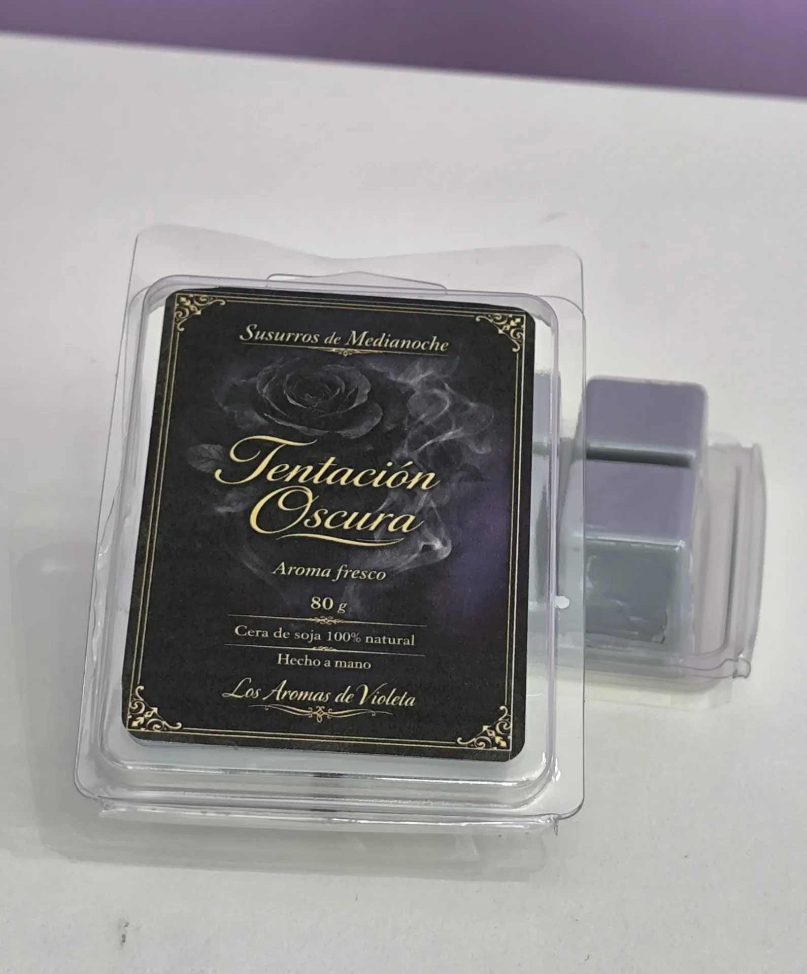 Tentación Oscura | Wax melts artesanales de cera de soja | Los Aromas de Violeta