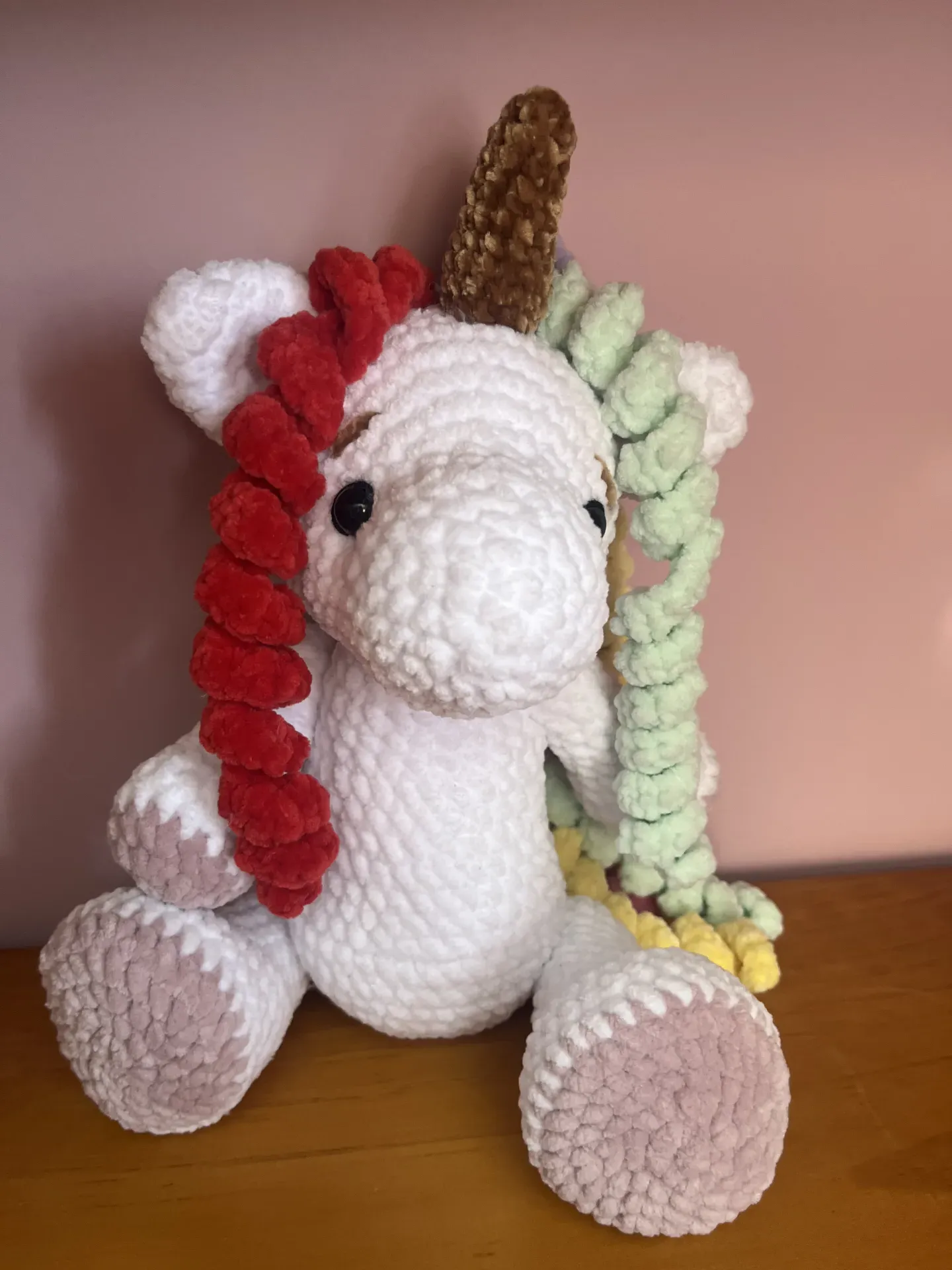Unicornio ganchillo, amigurumi - Imagen 4