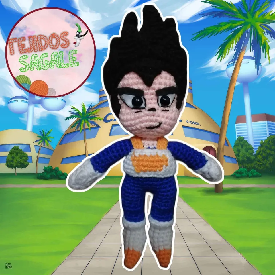 Vegeta Amigurumi - Imagen 2