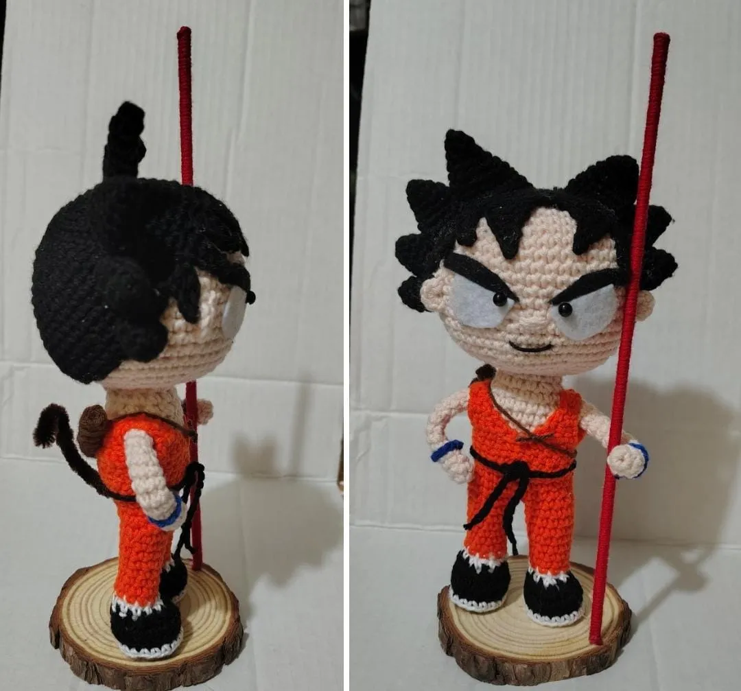 Amigurumi Goku de Dragon Ball - Imagen 2