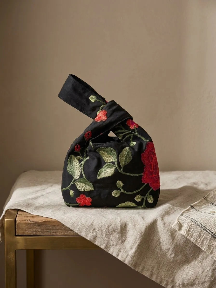 Bolso de nudo japonés artesanal