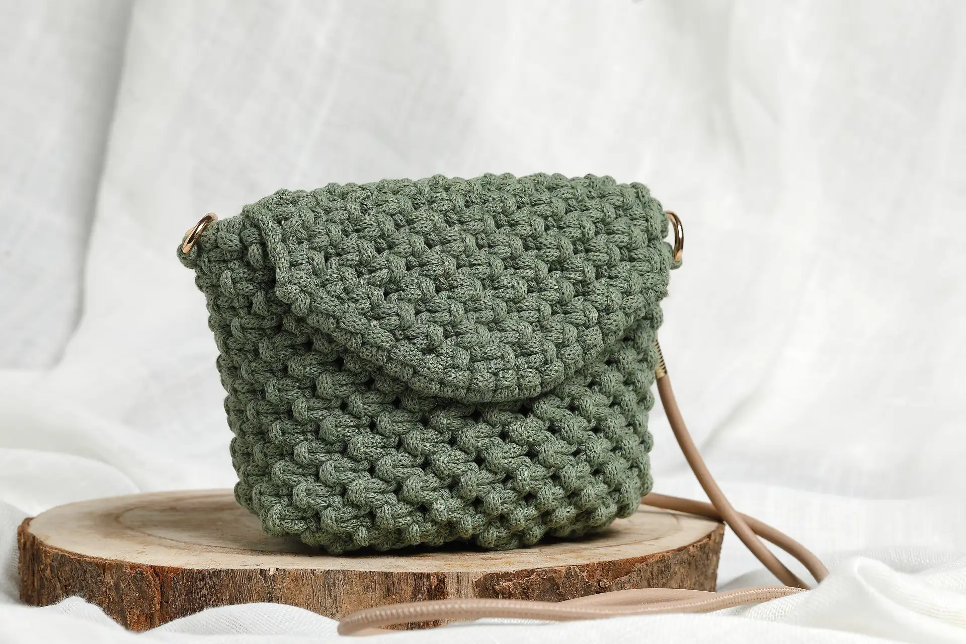 Bolso Natura · Diseño natural en macramé · - Imagen 3