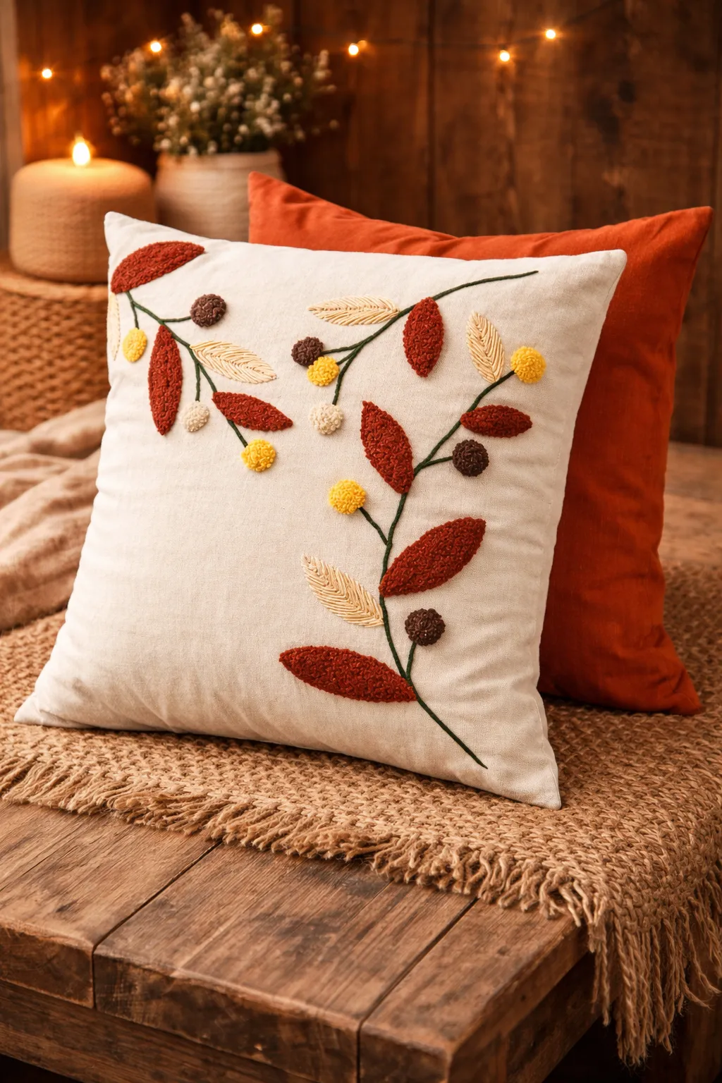 Almohadones bordados - Imagen 3