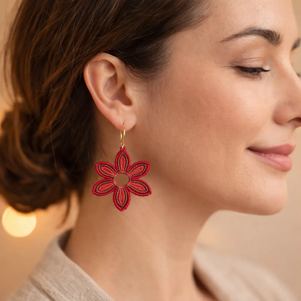 Pendientes Flor tricolor ? - Imagen 2