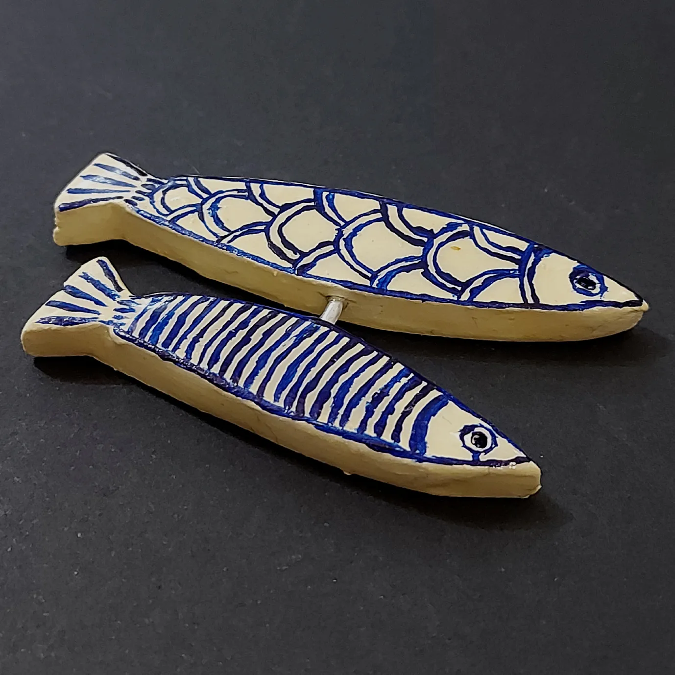 Peces azules (imán)