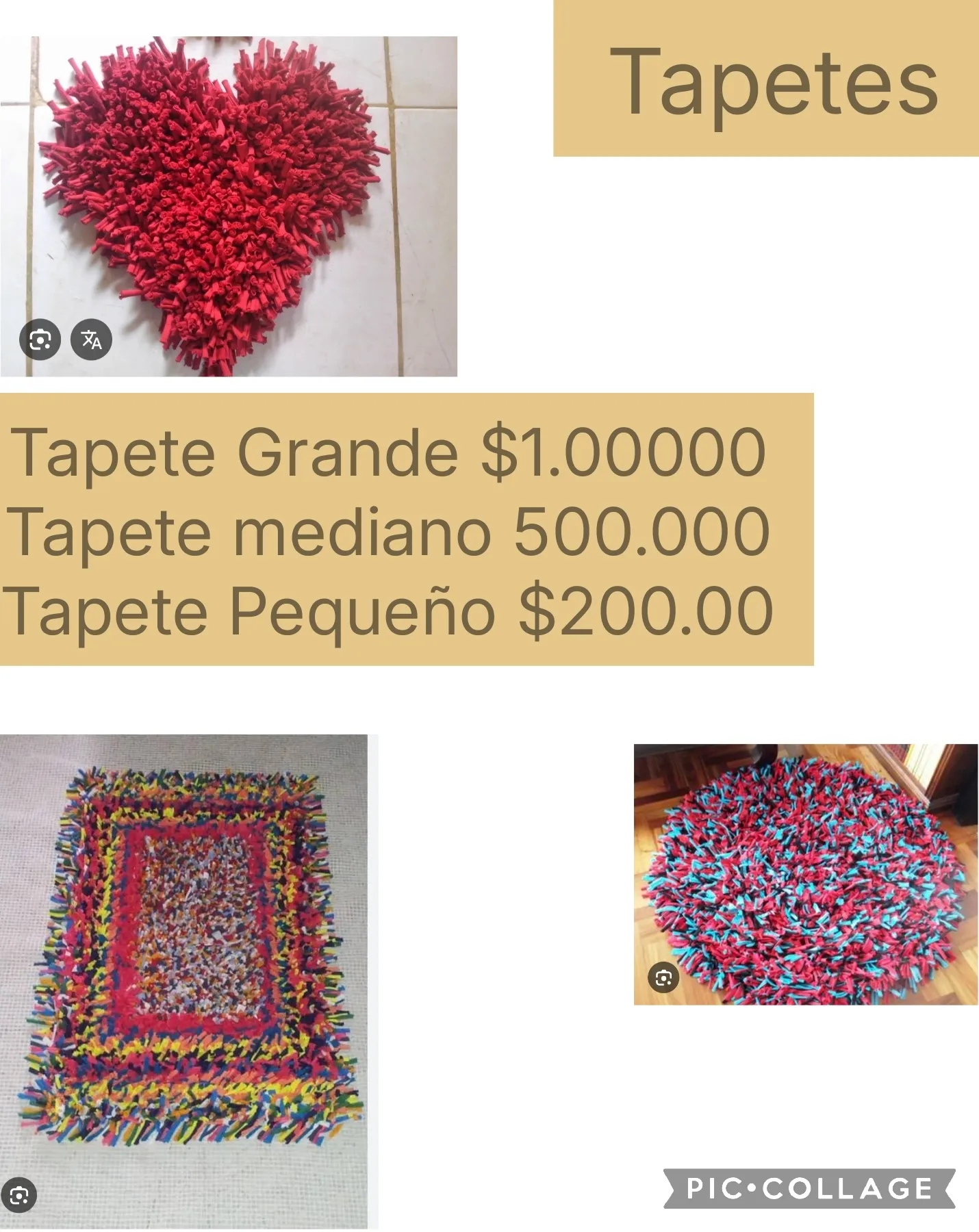 Tapete en Tripa de pollo - Imagen 2