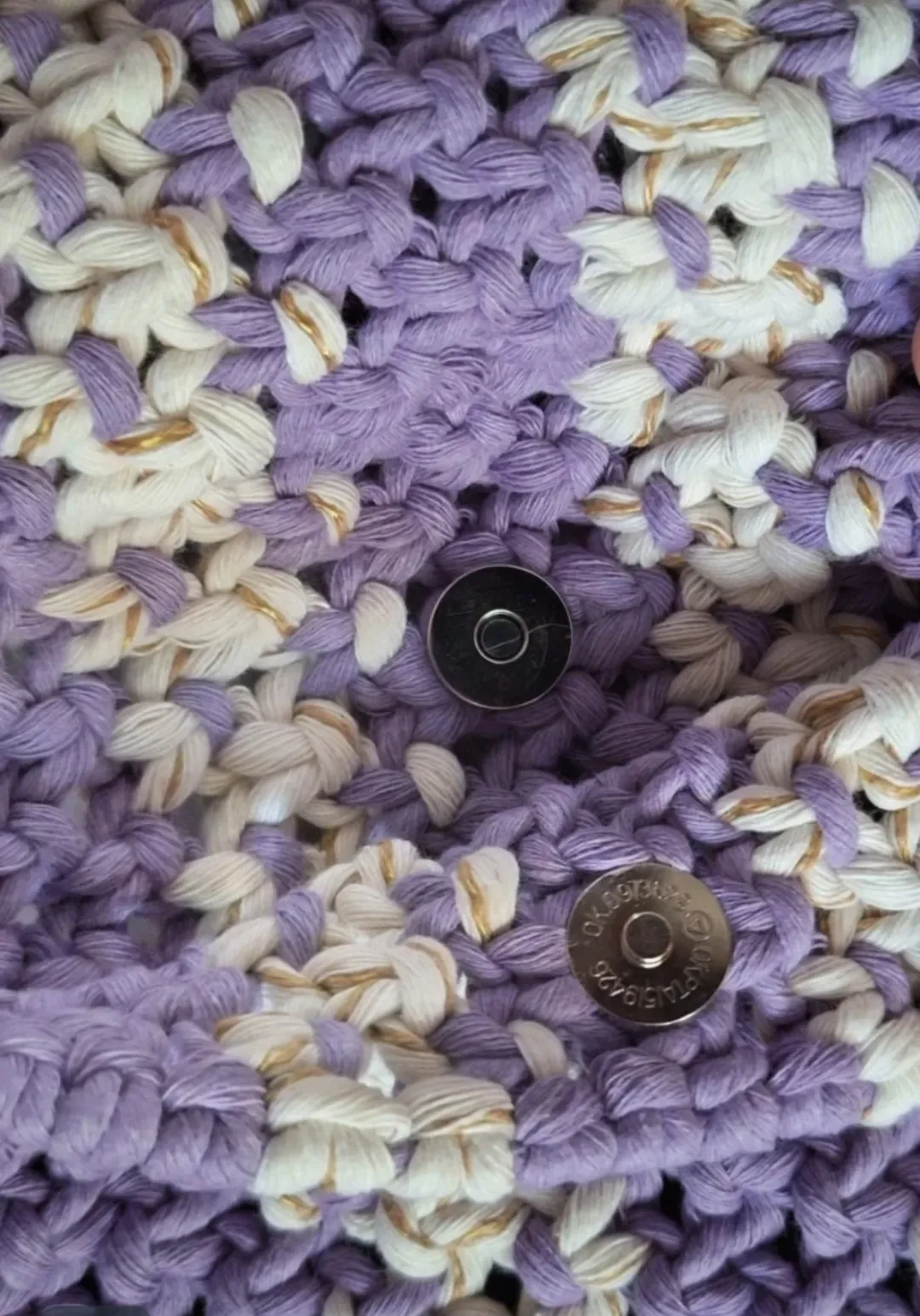 Bolso lila hippie - Imagen 2