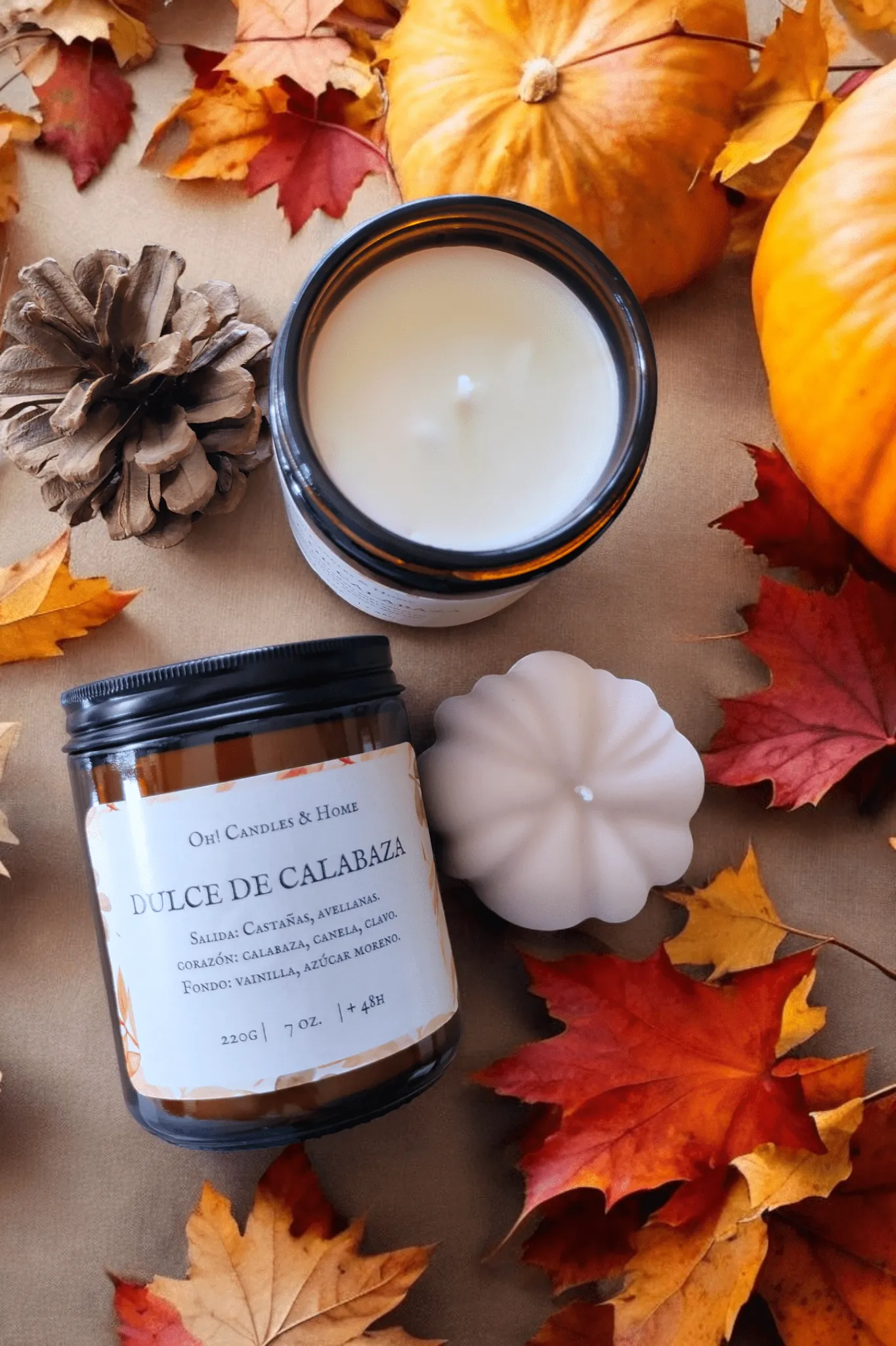 Vela colección Otoño Fragancia Dulce de Calabaza