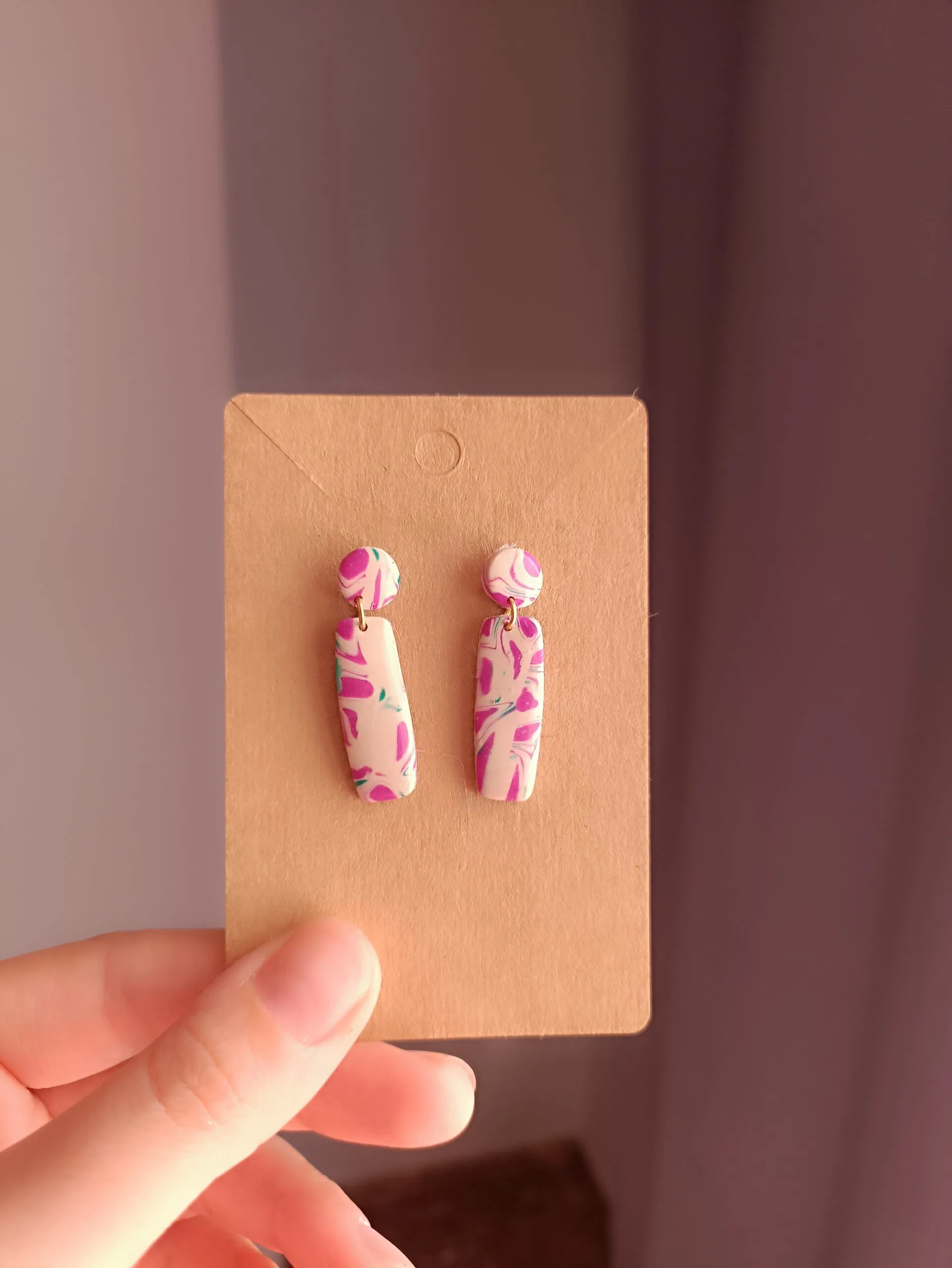 Pendientes de arcilla polimérica "Isabel"