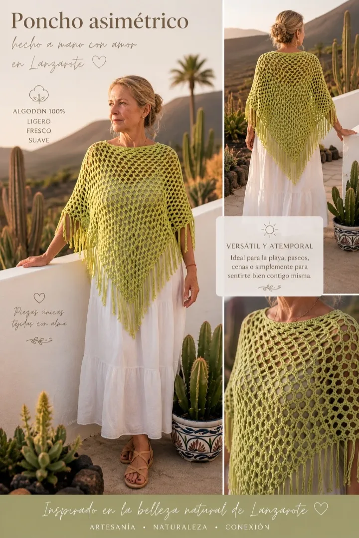 Poncho asimétrico 