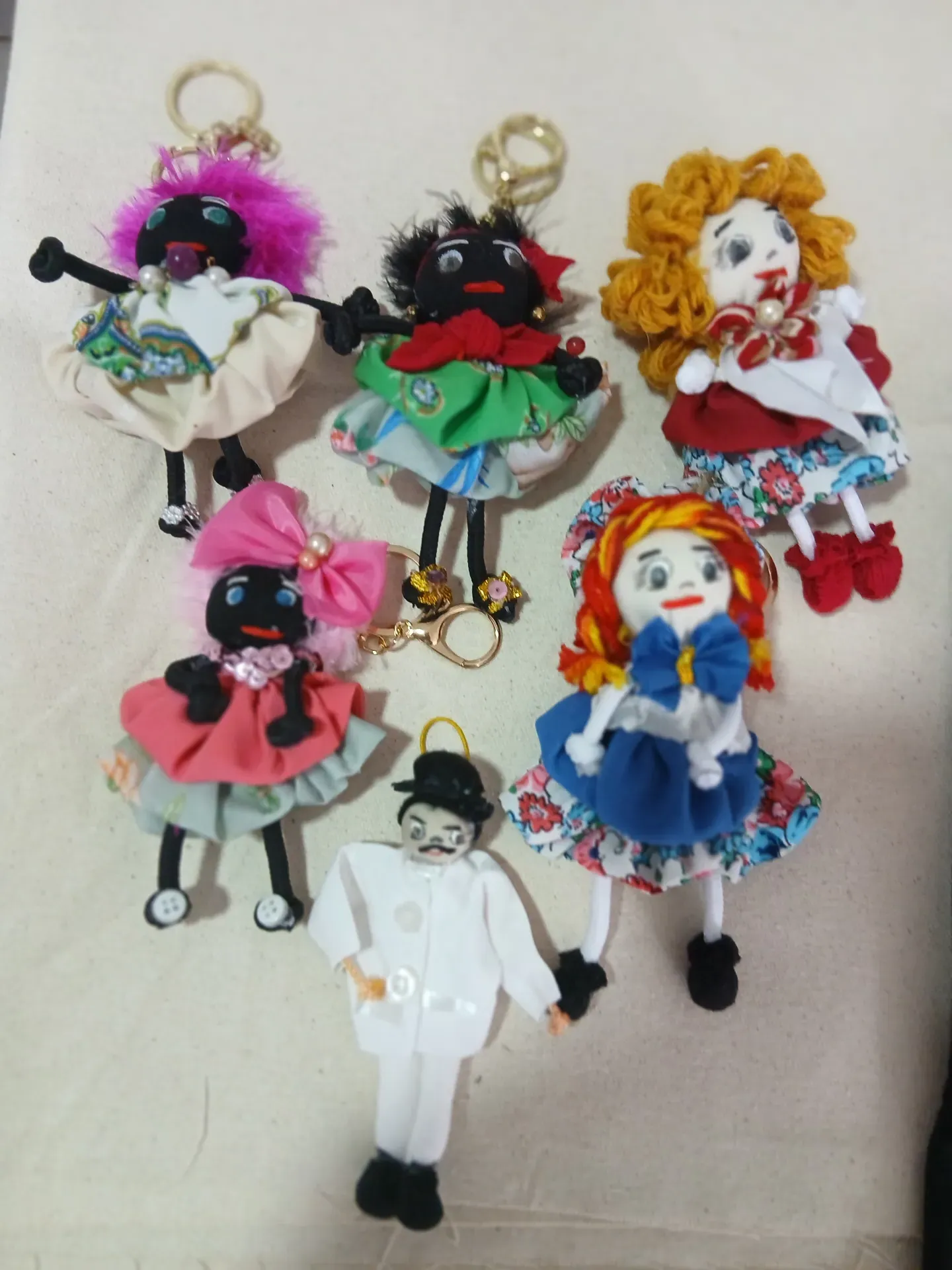 Llavero (Muñeca de trapo tradicional)
