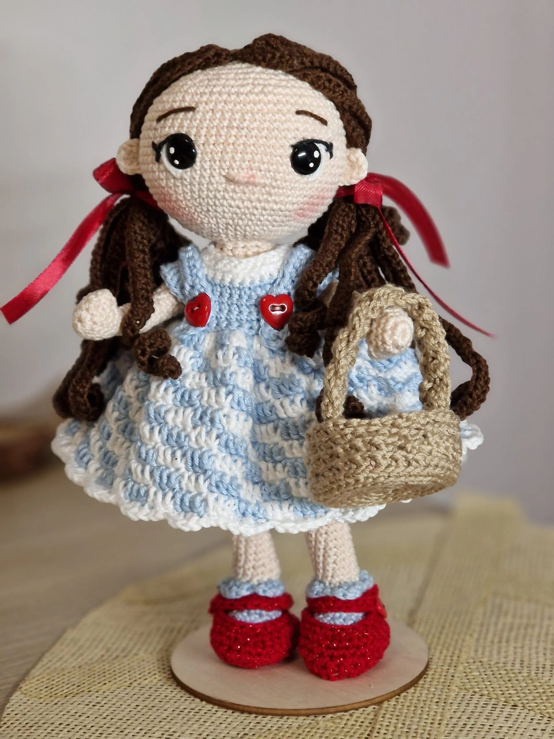 Amigurumi Dorothy y toto, personajes del mago de oz - Imagen 2