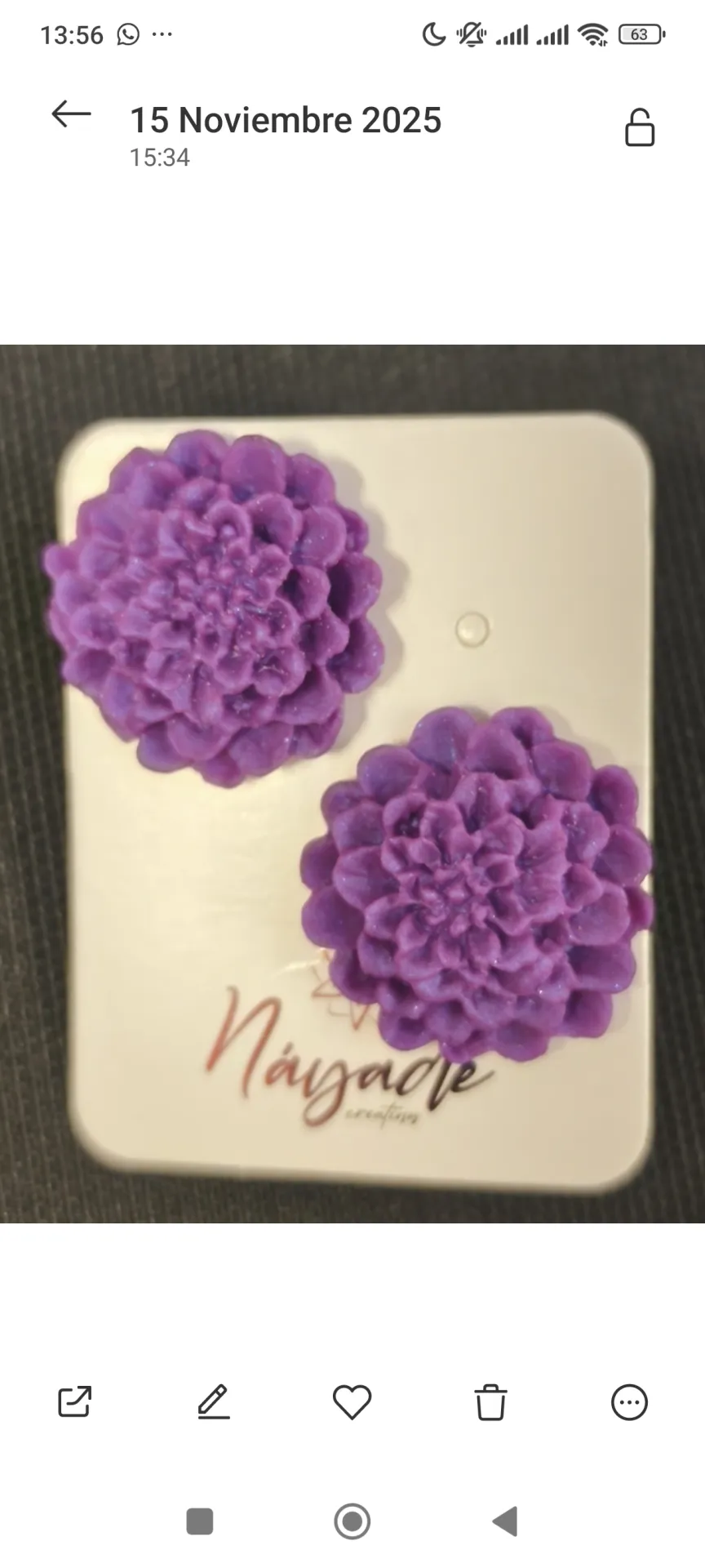 Pendientes Dalias - Imagen 3