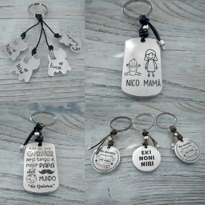 Llaveros de acero personalizados